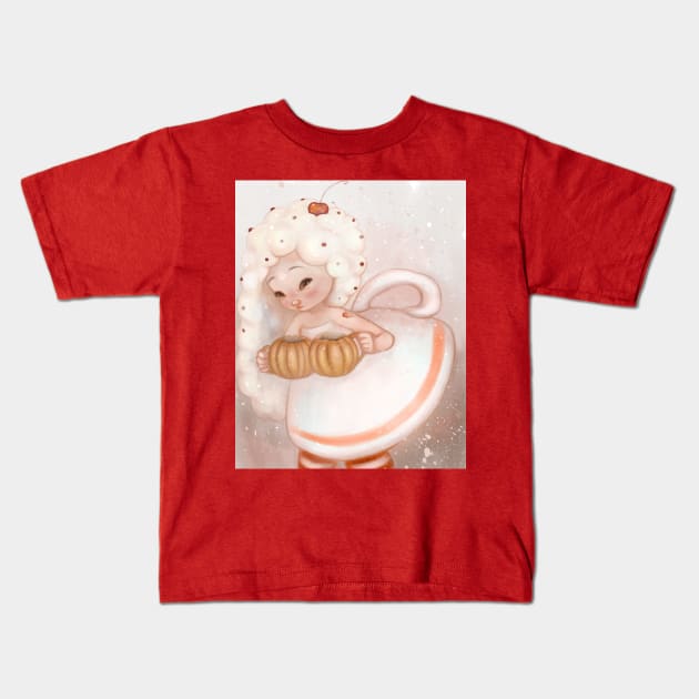 Pumpkin Latte Kids T-Shirt by selvagemqt